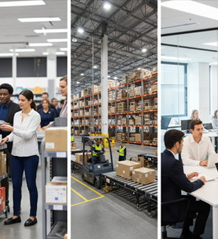 Diverse Workforce Across Stores Distribution Centers and Corporate Offices